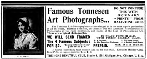 Beatrice Tonnesen Advertisement 1902