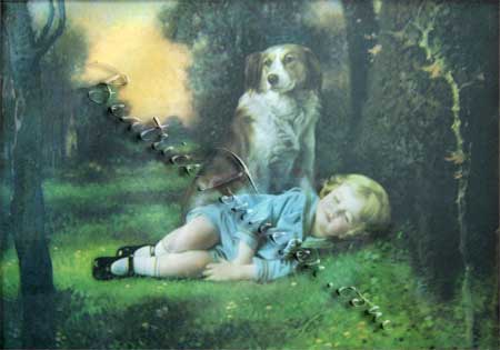 Beatrice Tonnesen - Popular Boy photograph painted
